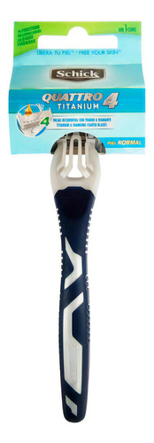 Rastrillo Desechable Schick Quattro Titanium 10 Unidades