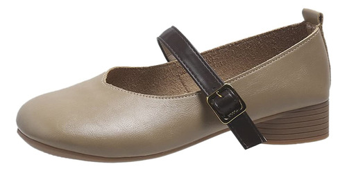 Moda Para Mujer Zapato Cordon Transpirabl Tacon