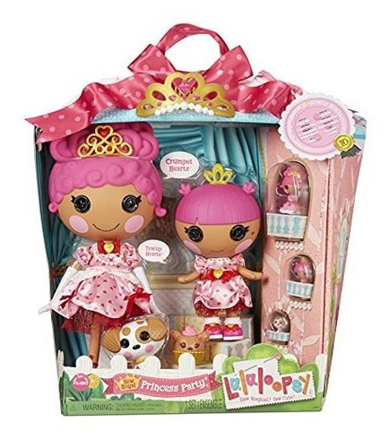 Lalaloopsy Sew Royal Princess Party- 4 Muñecas + 3 Mascotas