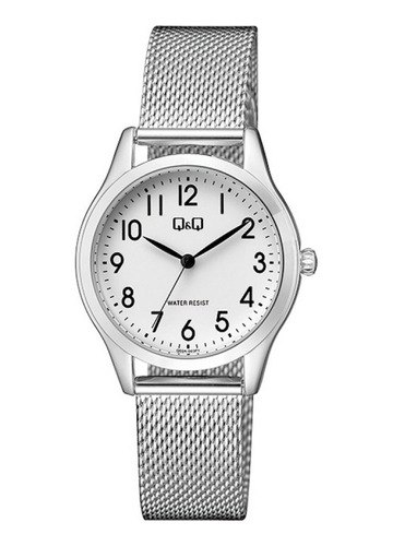 Reloj Q&q Mujer Qq02a-003py Blanco Acero 100% Original 