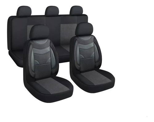 Kit Funda Cubre Asiento Cuero Completo Auto Premium Luxury