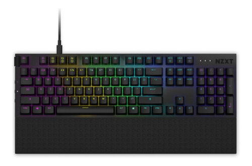 Teclado Mecanico Gamer Nzxt Full Negro Switch Gateron Red