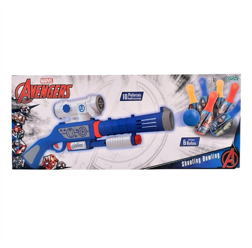 Imagen 5 de 7 de Pistola Shooting Bowling Marvel The Avengers Original Ditoys