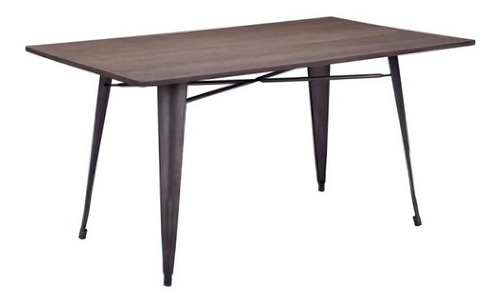 Mesa De Comedor Modelo Titus Rectangular - Madera Rústica Kë