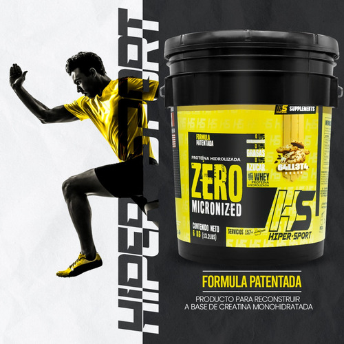 Proteína Whey Hs Hidrolizada Isolate Hiper Sports 6 Kg Drops Galleta
