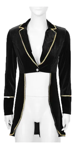 Chaqueta Tipo Frac Gótica Steampunk Para Mujer, Estilo Cospl