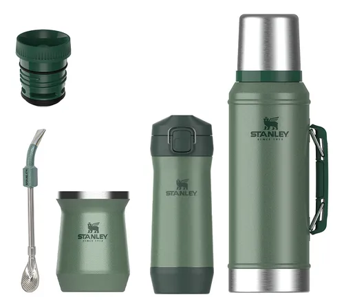 Combo Set Matero Stanley Termo 950ml Mate Bombilla Yerbera F