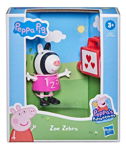Brinquedo Miniatura Peppa Pig Hasbro F2179 Boneco Zoe Zebra