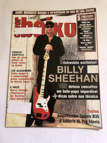 Revista Cover Baixo *29 Billy Sheehan (Usado)