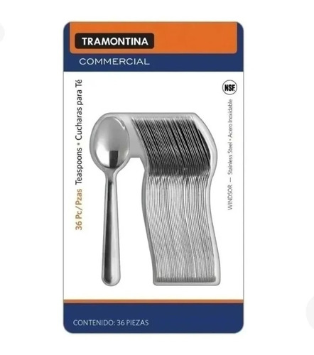 Cucharas Para Té Tramontina Acero Inoxidable 36 Pzas Msi