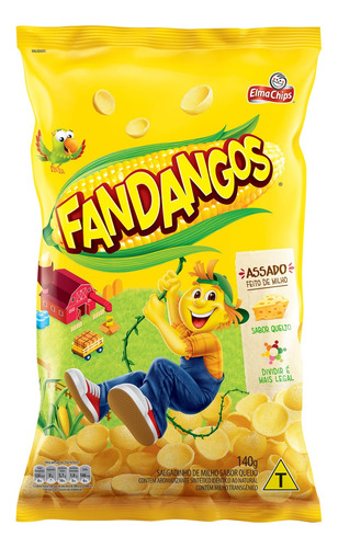 Salgadinho Fandangos De Milho Queijo Pacote 140g Elma Chips