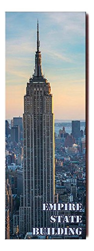 Imán Panorámico Para Nevera Del Empire State Building, New Y