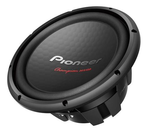 Subwoofer Pioneer 12 Ts-w312s4 1 Bobina 4 Ohms 1600w 500rms Color Negro