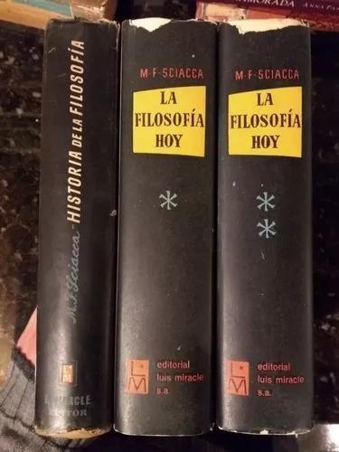 Sciacca.3tomos.obras Completas De Historia De Filosofia.50d