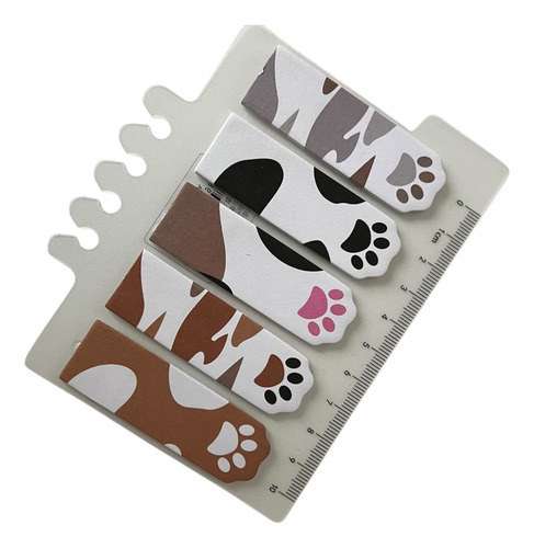 Set Notitas Posit Patita De Gato Kawaii Escolar Banderitas
