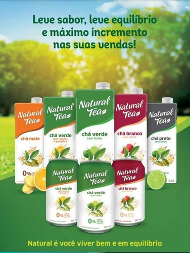Chá Verde Natural Tea Limão 1l 12 Unidades