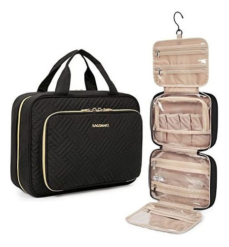 Neceser Bolsa Organizador Cosmeticos Para Viaje Medium Negro