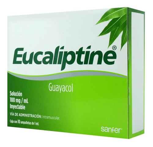 Eucaliptine Solucion Inyectable 100 Mg Caja C/10 Ampolletas