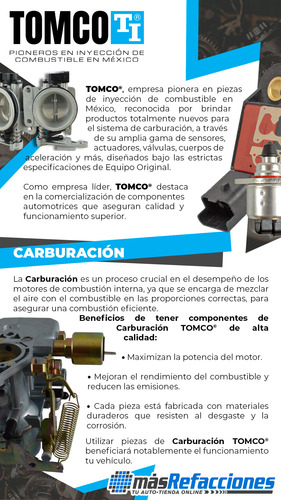Kit De Reparación De Carburador D100 V8 5.9l 1980 Tomco