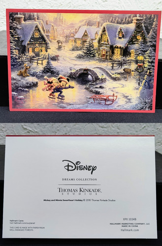 Hallmark Surtido Tarjetas D Navidad Mickey Mouse Disney 22pz (Usado)