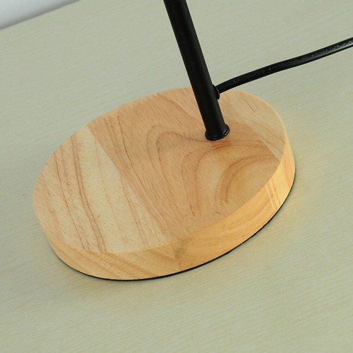 Imagen 4 de 9 de Lampara Decorativa De Mesa Negra + Lamp. De Regalo - Unilux