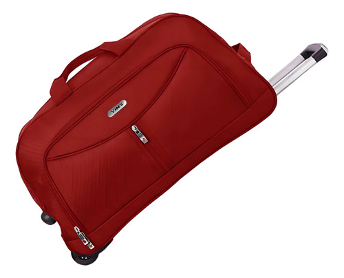 Bolsa Mão Poliéster Rodinhas Silicone Pequena Vermelha Yins