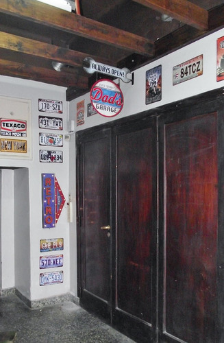 Imagen 2 de 4 de Cartel Vintage Dad¨s Garage Chapa 3d Vintage