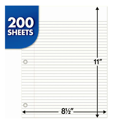 Mead Loose Leaf Paper, Filler Paper, College Ruled, 200