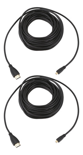 Cable Hdmi, 2 Unidades, 10 M, Macho A Micro Macho, Conversió