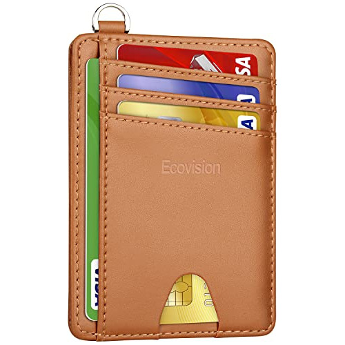 Ecovision Cartera Delgada Y Minimalista Con Bolsillo Frontal