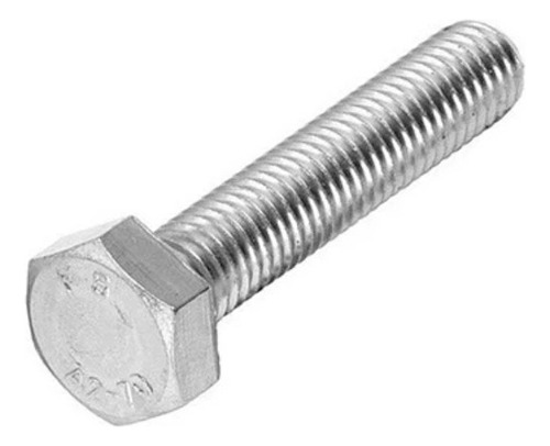 Parafuso Sextavado Inox Rosca Inteira M6 X 100 Ma - 10 Pçs