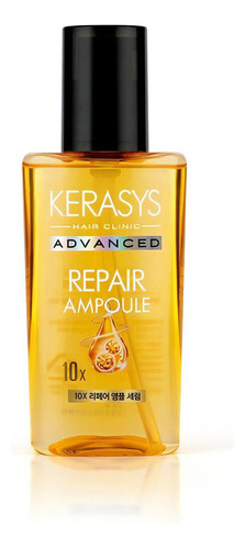 Frasco dourado de soro de cabelo Kerasys Repair -80 ml