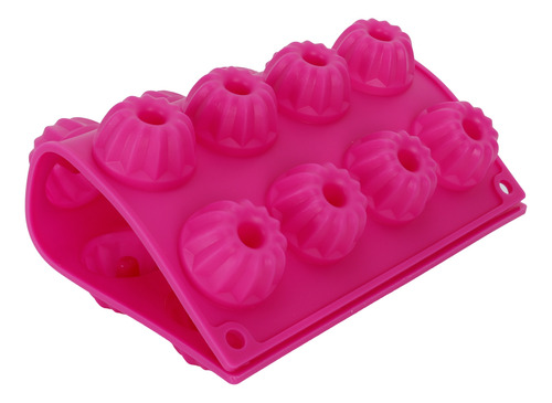 Molde Para Tartas, De Silicona, Color Rojo Rosado, Antiadher
