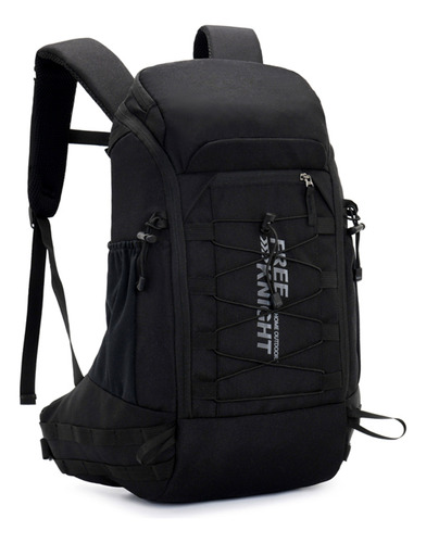 Mochila Para Trilha Mochilão Viagem Camping 30l Capa Chuva Cor Preto Desenho do tecido Liso