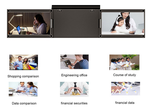 Extensor De Pantalla De Monitor Dual Para Computadora Portát