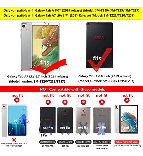 Funda Para Galaxy Tab A 8.0 PuLG 2019 Model (sm-t290/t295/t2
