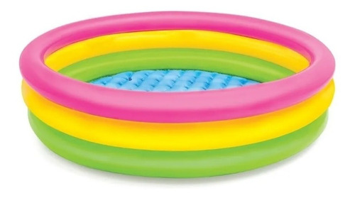 Piscina Infantil 3 Aros Colores 1 52x30cm Bestway + Envio