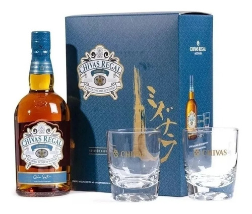 Whisky Chivas Regal Mizunara Whisky 700 Ml + 2 Vasos.-