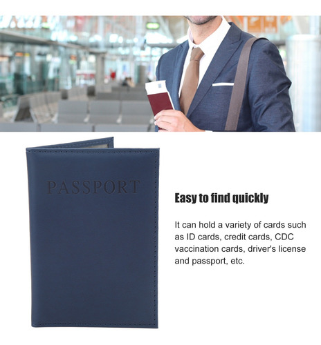 Funda Para Pasaporte, 4 Unidades, Piel Sintética Suave E Imp