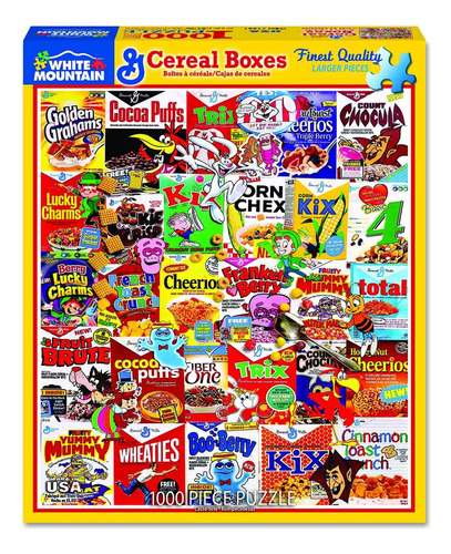 White Mountain Puzzles Cajas De Cereales - Puzzle De 1000 Pi