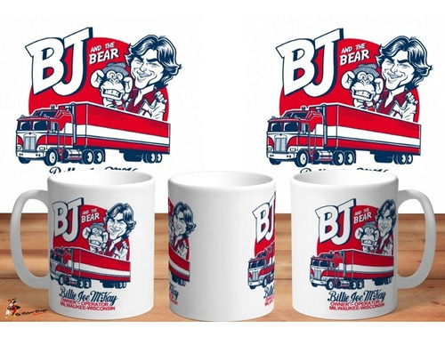 Taza De Ceramica Bj And The Bear Retro Tv Vintage Art