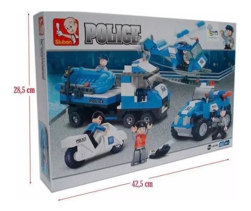 Set De Bloques Construcción De Estaciones De Policía