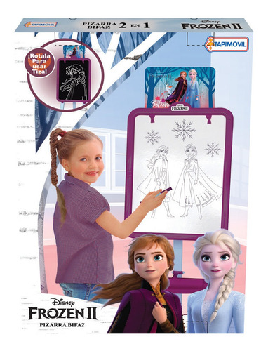 Imagen 3 de 5 de Pizarra Blanca Y Negra Marcador Y Tizas Disney Princesas Pie