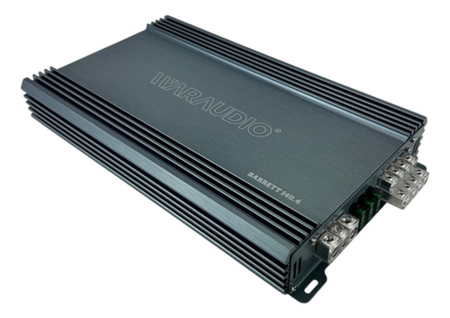 Amplificador Waraudio Barrett 4 Ch X 140.4ox Barrett140.4ox Color Gris Potencia De Salida Rms 140 W