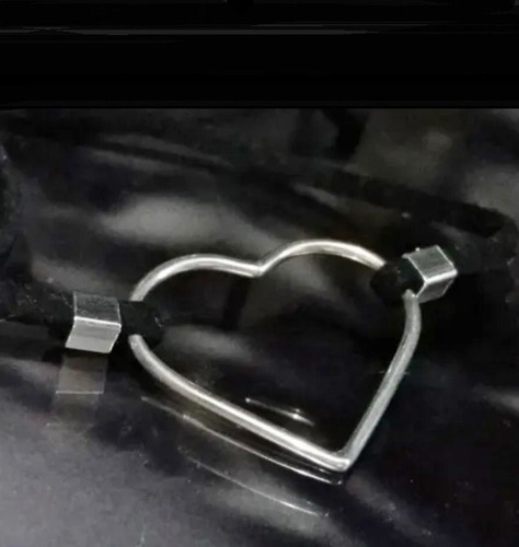 Imagem 4 de 4 de Pedras - Colar Choker Camurça E Prata... Cód215c39