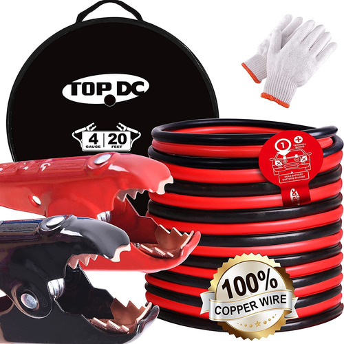 Cables Puente 100 Cobre Calibre 4 20 Pies 40 A 167 Cab...
