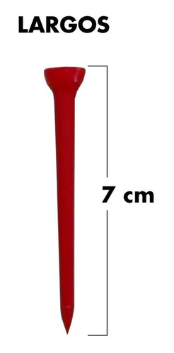 Imagen 3 de 8 de 100 Tees Largos 7 Cm Plástico | The Golfer Shop