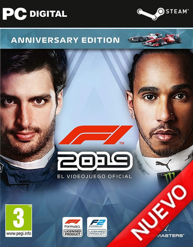 F1 2019 Anniversary Edition Pc Español + Online Original