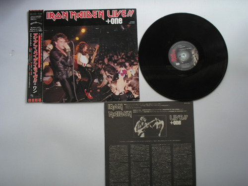 Lp Vinilo Iron Maiden Iron Maiden Live + One Prin Japon 1980