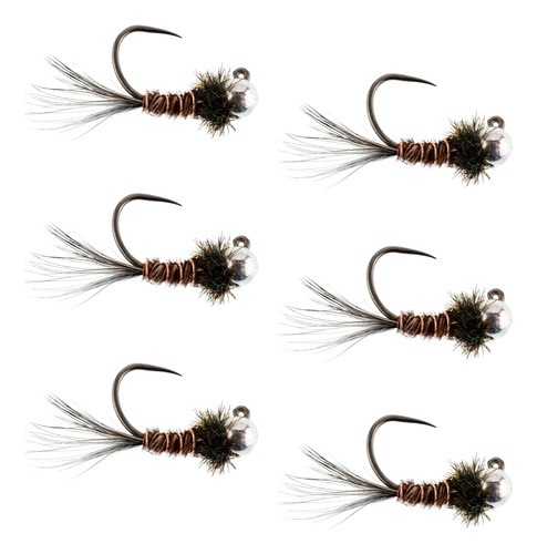 Tungsteno Bead Pheasant Tail Tactical Jig Checa Euro Ninfa E